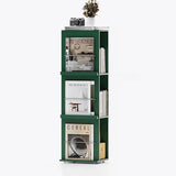 Contemporary Wooden Vertical 3-Tier Cube Kids Bookshelf Image - 14
