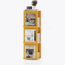 Contemporary Wooden Vertical 3-Tier Cube Kids Bookshelf Image - 5