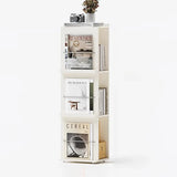 Contemporary Wooden Vertical 3-Tier Cube Kids Bookshelf Image - 9