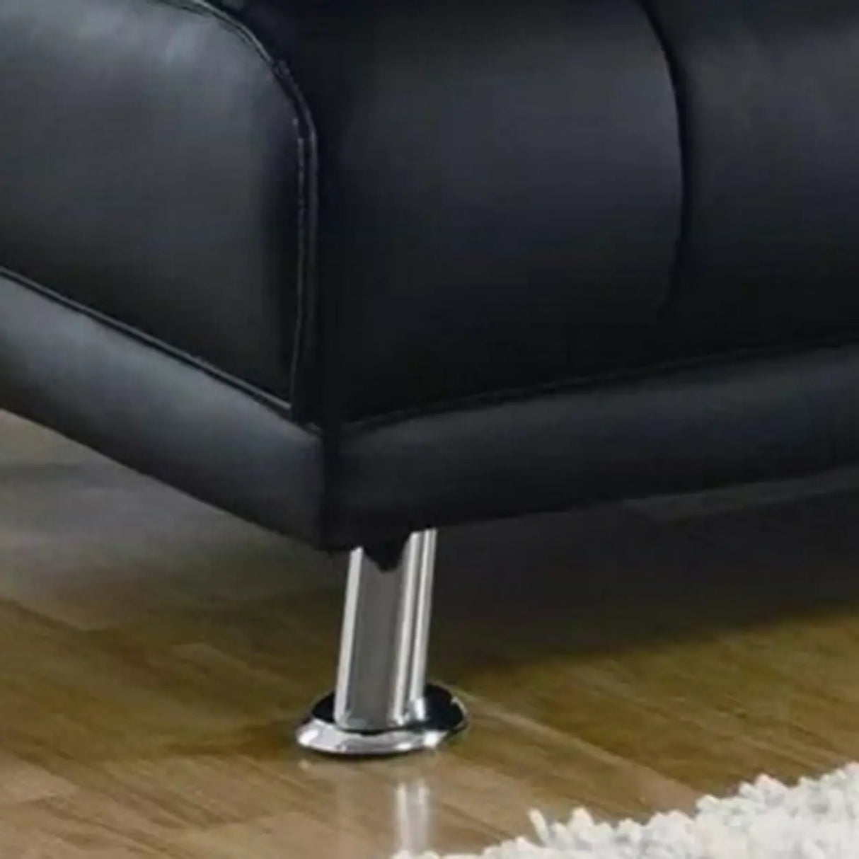Convertible Foldable Brown Leather Sleeper with Arms Image - 10
