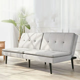 Convertible Folding Polyester Fiber Tufted Back Sleeper Image - 1