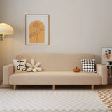 Convertible White Mohair Square Arm Tight Back Sleeper Image - 2