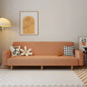 Convertible White Mohair Square Arm Tight Back Sleeper Image - 3