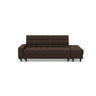 Convertible White Queen Storage Leather Futon Sofa Bed Image - 9