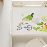 Convertible White Toddler Play Desk Chair 2 Piece Set Image - 6