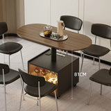 Convertible Wood Lift Top Cabinet Coffee Table Table Image - 10