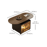 Convertible Wood Lift Top Cabinet Coffee Table Table #size