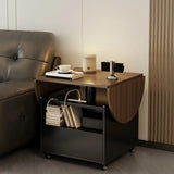 Convertible Wood Lift Top Cabinet Coffee Table Table Image - 6