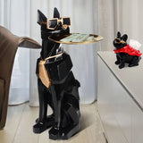 Cool Dog-Shaped Side Table with Tray and Tissue Box Image - 11