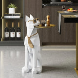 Cool Dog-Shaped Side Table with Tray and Tissue Box Image - 4