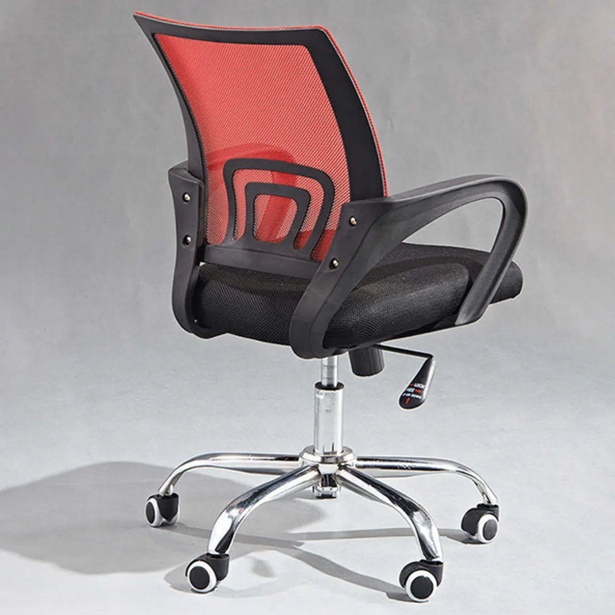 Cool Lumbar Red Modern Mesh Ergonomic Office Chair Image - 4
