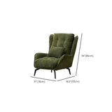 Cotton Linen Biscuit Back Flared Arm Tufted Accent Chair Image - 24
