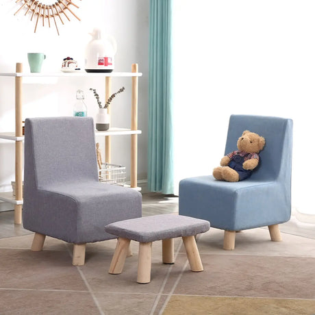 Cotton Linen Fixed Back Side Chair with Slipcover Image - 1