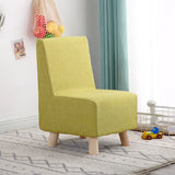 Cotton Linen Fixed Back Side Chair with Slipcover Image - 3
