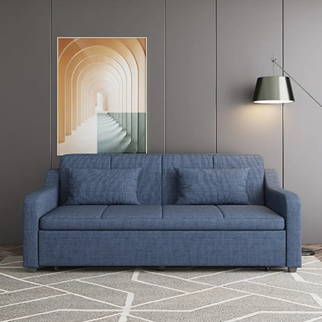 Cotton Linen Foam Fill Sofa Bed with Hidden Storage Image - 1