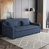 Cotton Linen Foam Fill Sofa Bed with Hidden Storage Image - 12