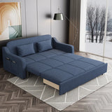 Cotton Linen Foam Fill Sofa Bed with Hidden Storage Image - 2