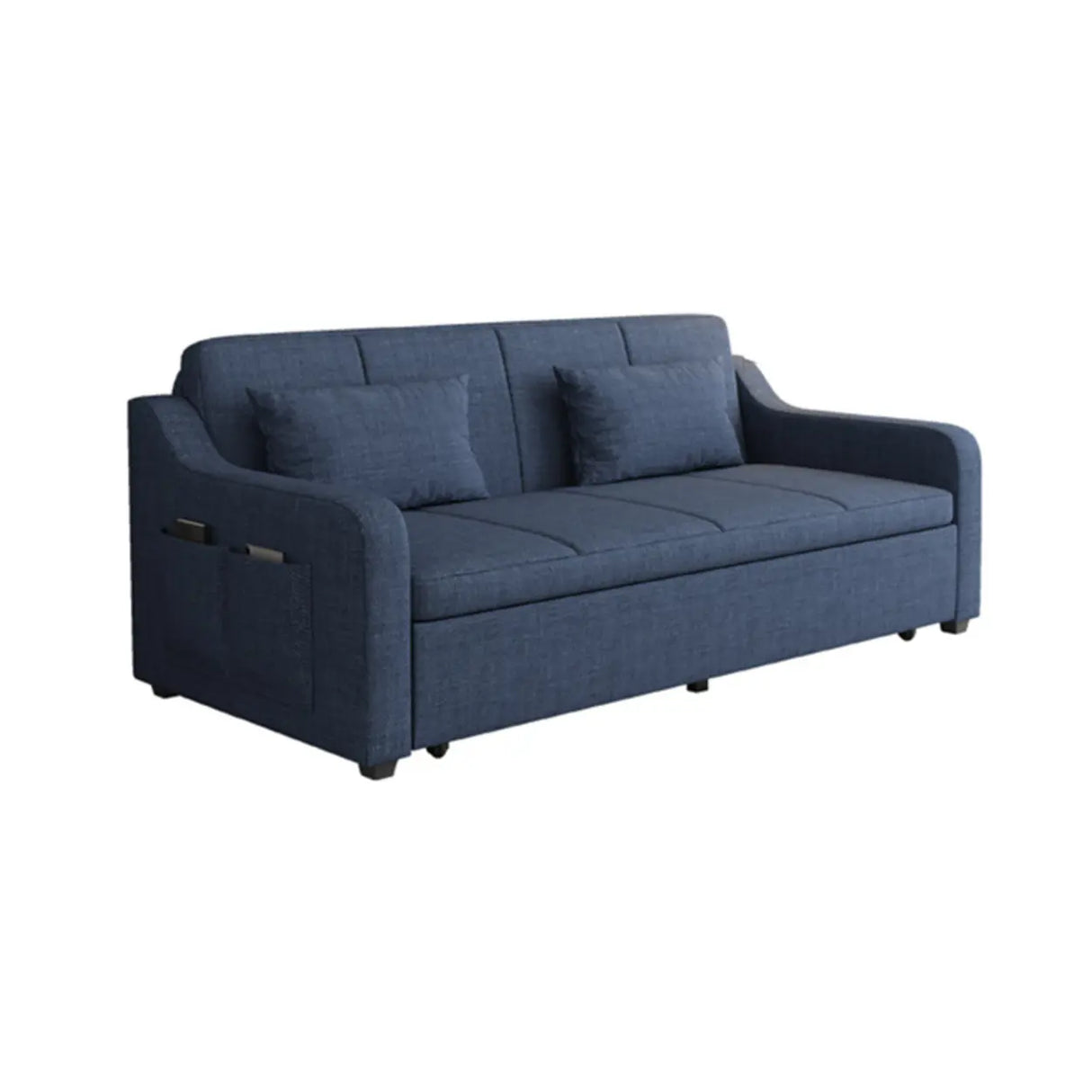 Cotton Linen Foam Fill Sofa Bed with Hidden Storage Image - 5