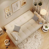 Cream Biscuit Back Pillow Memory Foam Fill Sleeper Image - 1