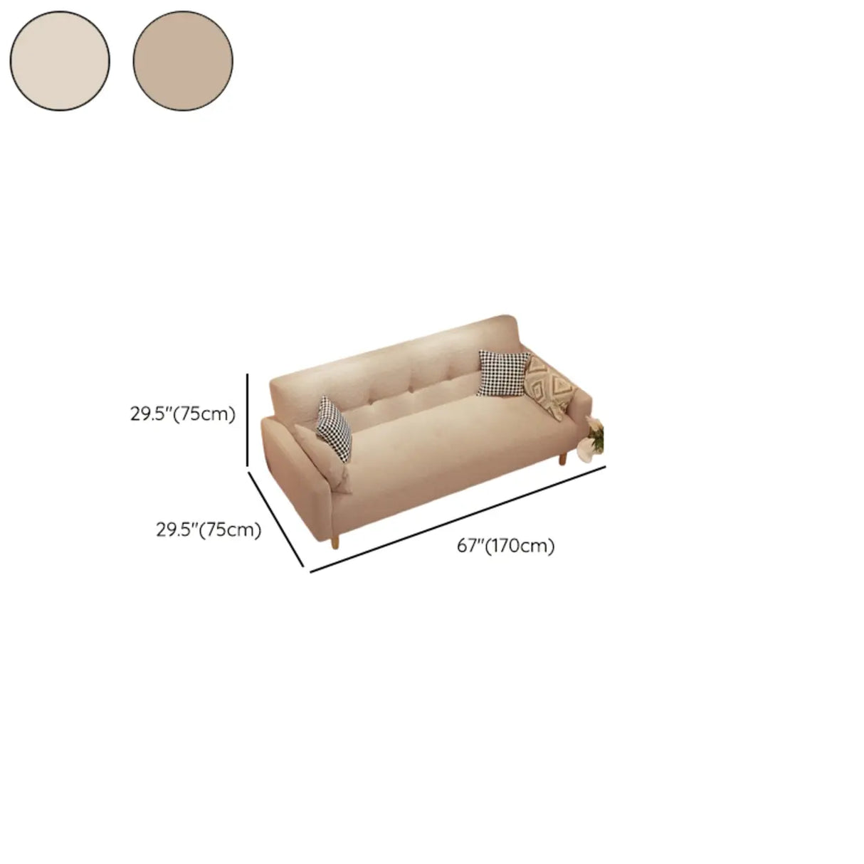 Cream Biscuit Back Pillow Memory Foam Fill Sleeper Image - 21