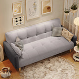 Cream Biscuit Back Pillow Memory Foam Fill Sleeper Image - 3