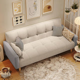 Cream Biscuit Back Pillow Memory Foam Fill Sleeper Image - 6