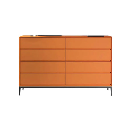 Cream Gray Manufactured Wood Dresser for Drawers Image - 2