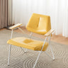 Cream Gray Memory Foam Fill Black Leg Accent Chair Image - 5
