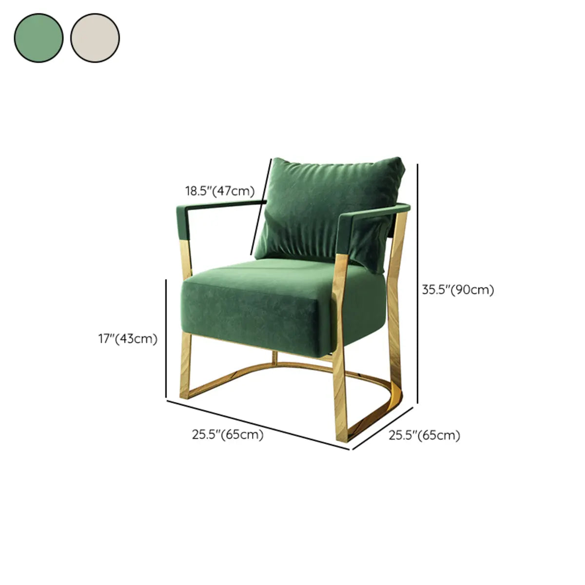 Cream Gray Scratch Resistant Flannel Fabric Arm Chair Image - 17