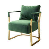 Cream Gray Scratch Resistant Flannel Fabric Arm Chair Image - 3