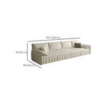 Cream Large L-Shape Leather Storage Included Sectional Sofa Image - 21