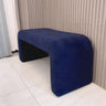 Cream Polyester Blend Upholstered Short Bedroom Bench Image - 10