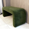 Cream Polyester Blend Upholstered Short Bedroom Bench Image - 9