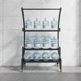 Creative Arched Metal Indoor Sliding Plant Stand Black Image - 4