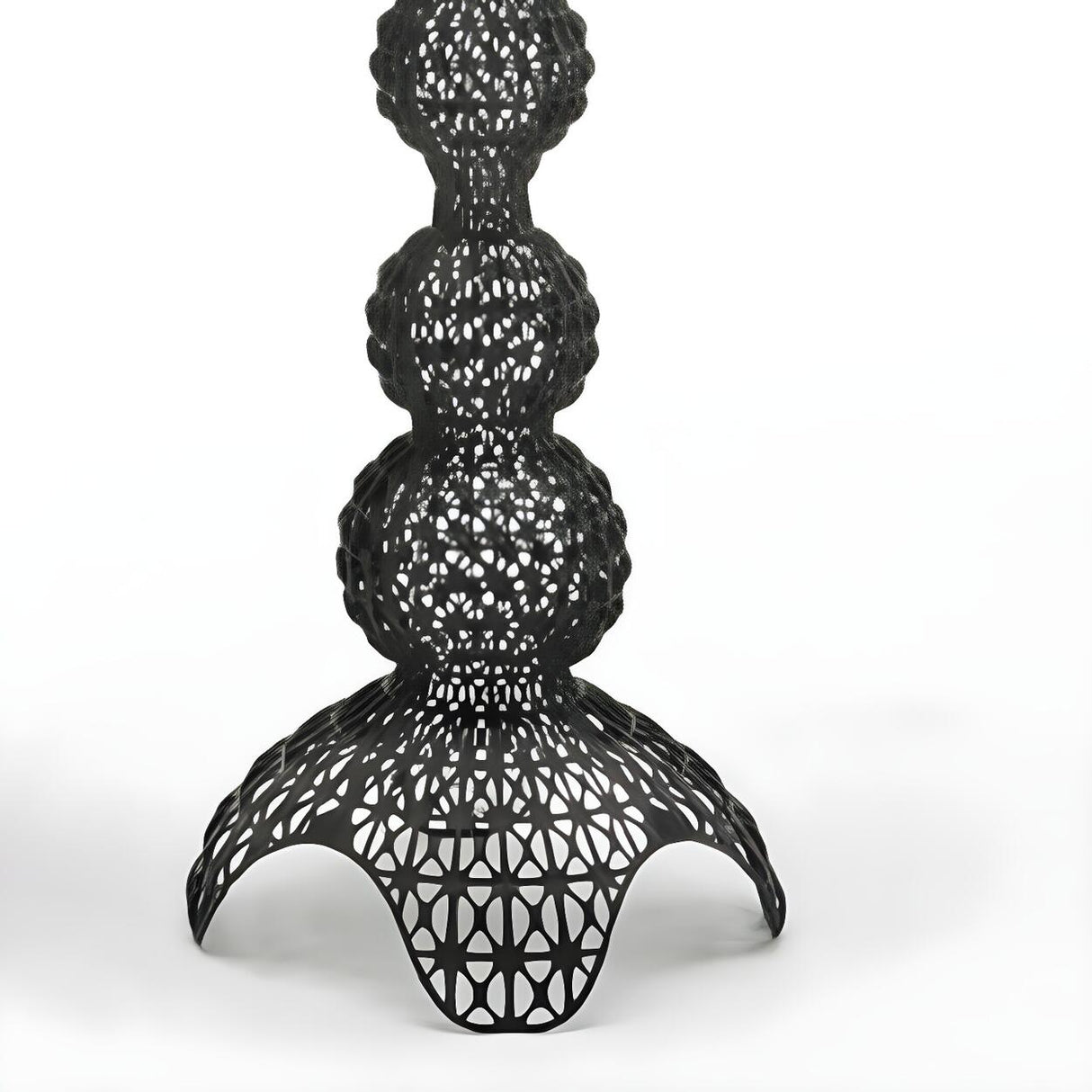Creative Baroque Clear Acrylic Kabuki Floor Fixture Image - 13
