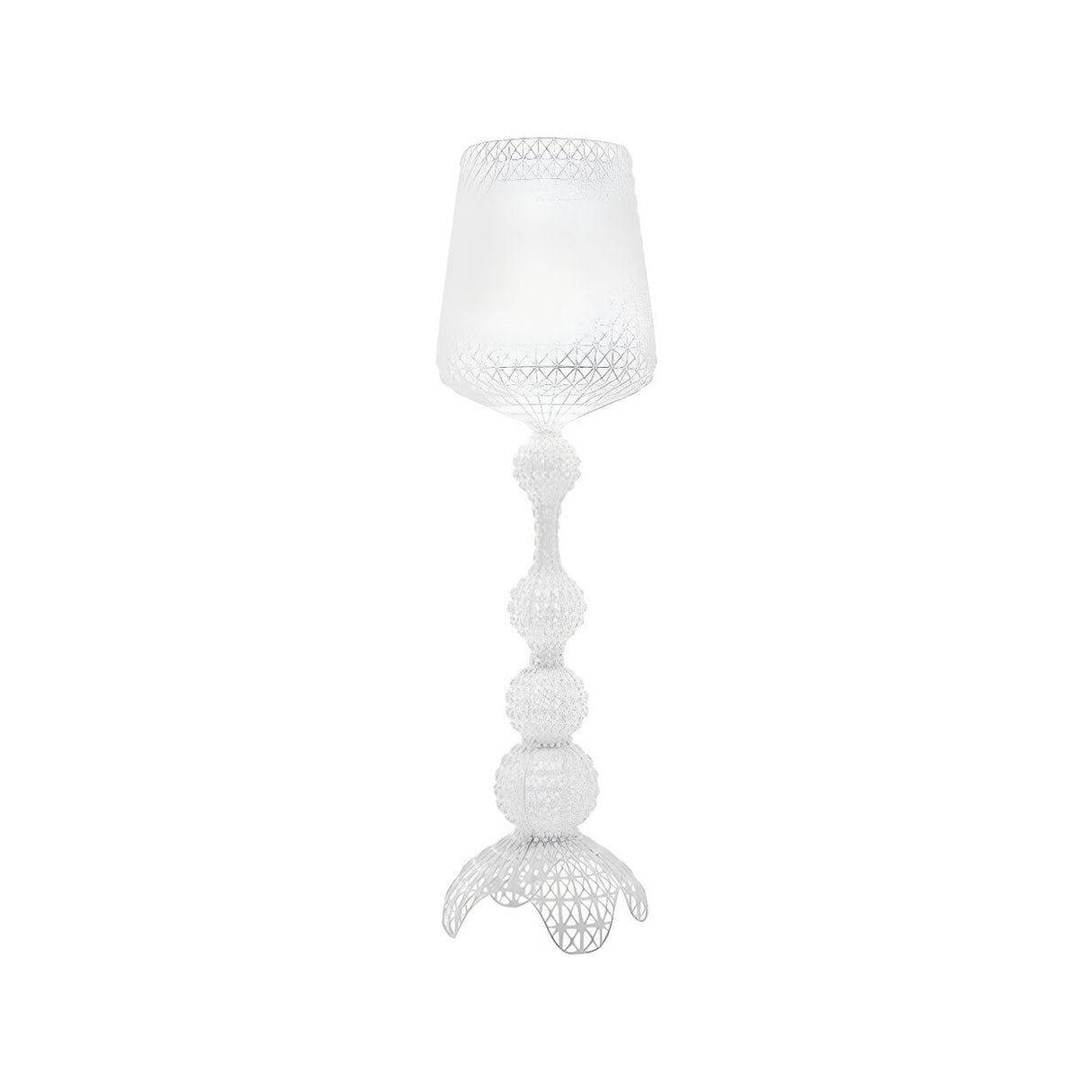 Creative Baroque Clear Acrylic Kabuki Floor Fixture Image - 9