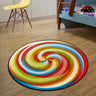 Creative Basketball Design Round Flannel Area Rug Image - 4