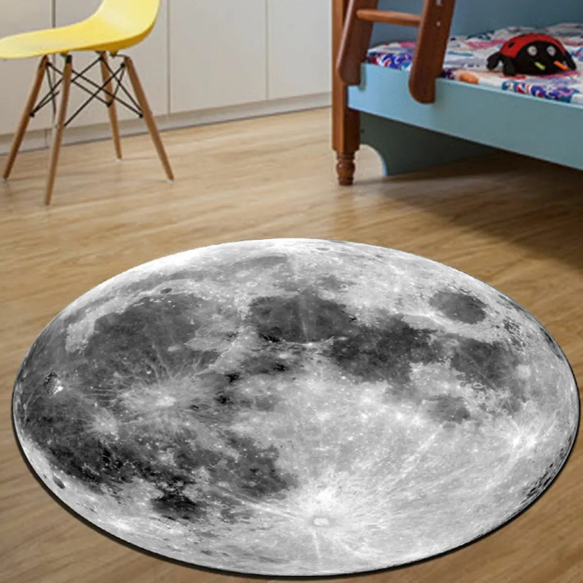 Creative Basketball Design Round Flannel Area Rug Image - 6