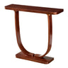 Creative Birch Wood Walnut Crock Base Console Table Image - 5
