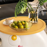 Creative Circular Black Cat-Shaped Resin End Table Image - 10
