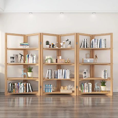 Creative Convertible Wooden Open Wave Display Bookcase Image - 1