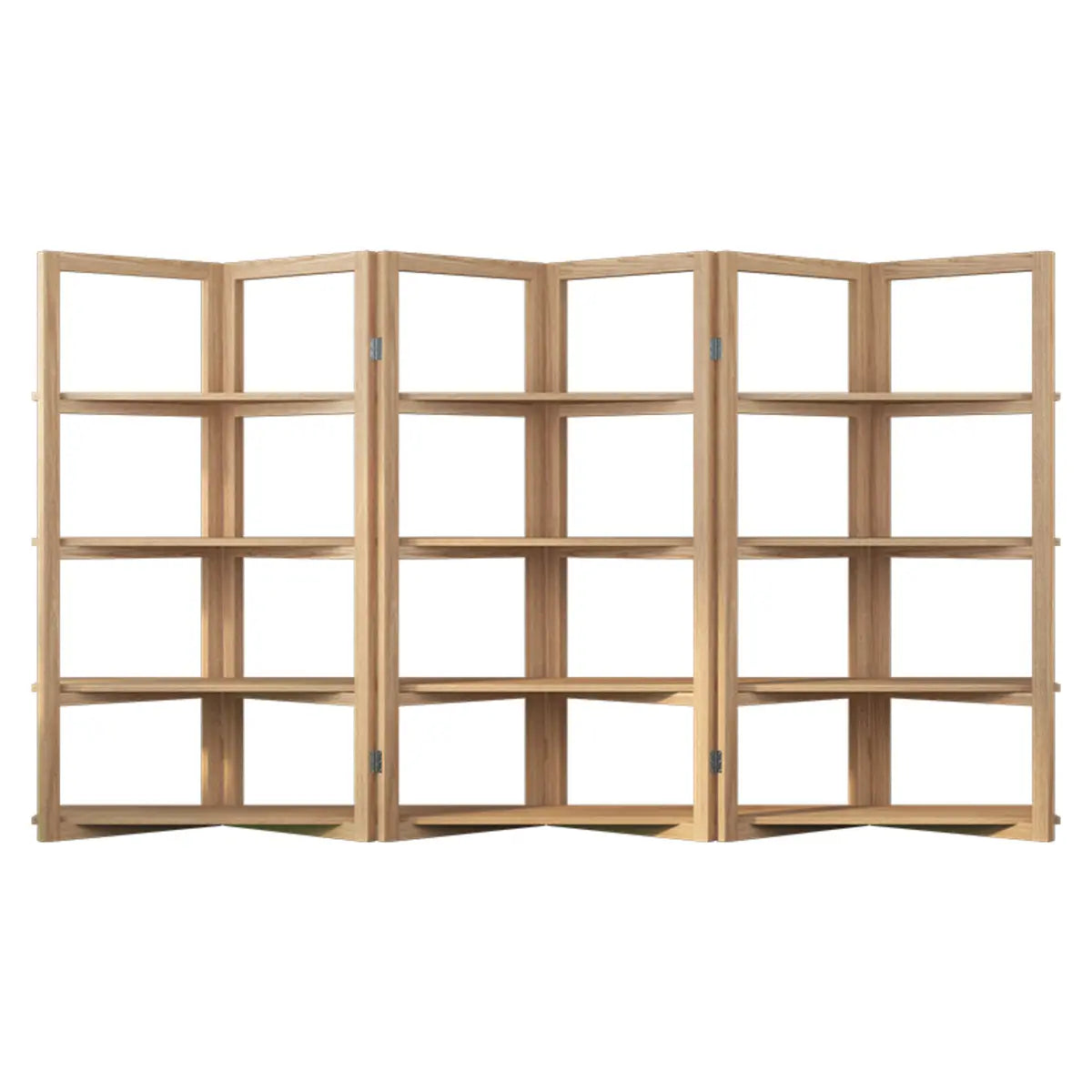 Creative Convertible Wooden Open Wave Display Bookcase Image - 10