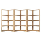Creative Convertible Wooden Open Wave Display Bookcase Image - 10