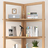 Creative Convertible Wooden Open Wave Display Bookcase Image - 11