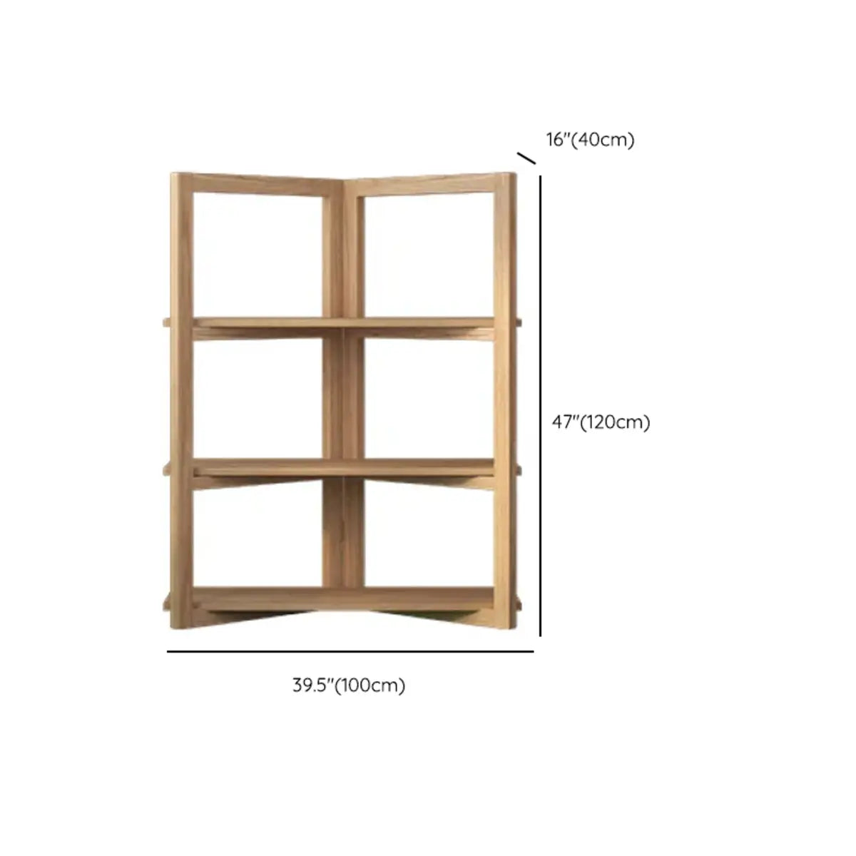 Creative Convertible Wooden Open Wave Display Bookcase 