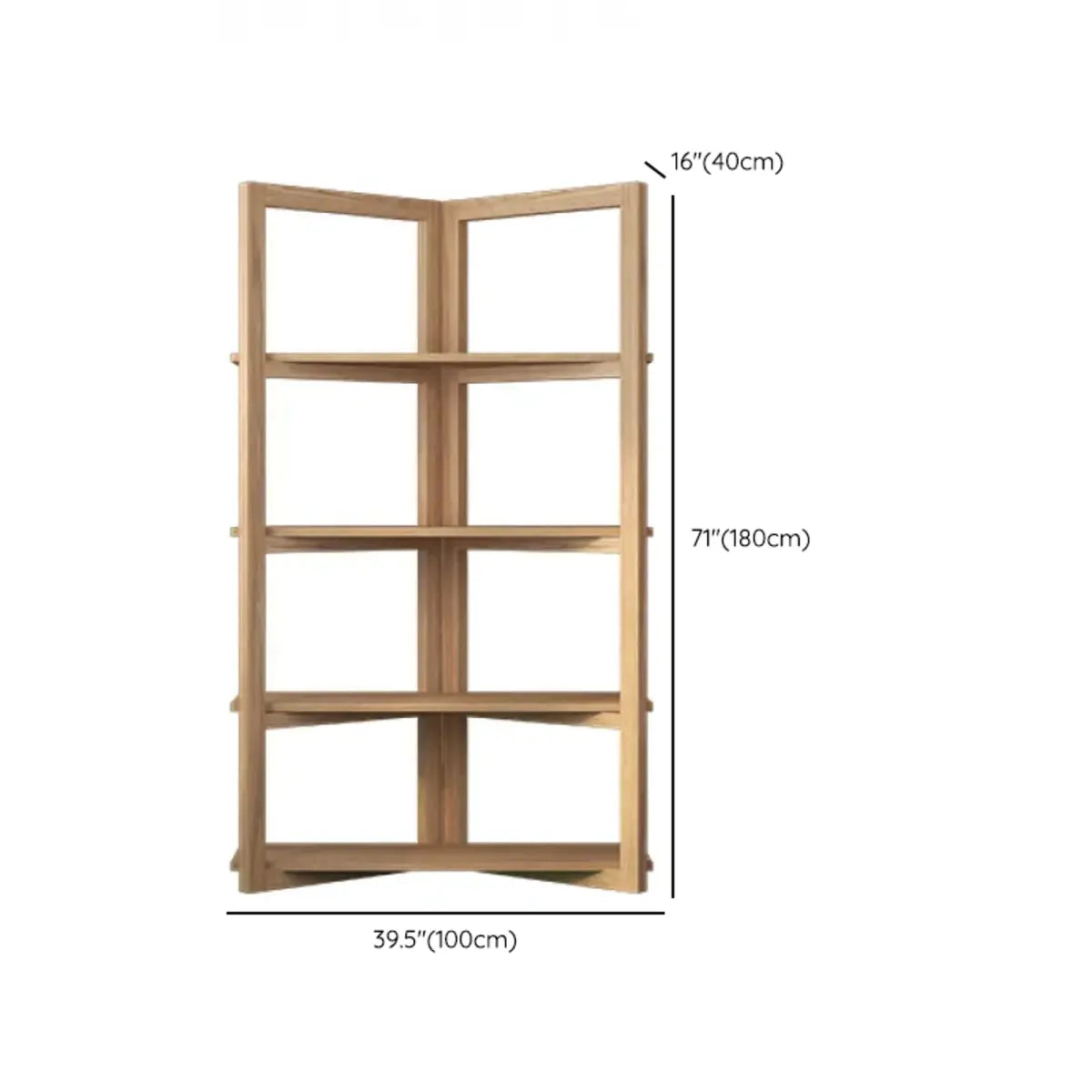 Creative Convertible Wooden Open Wave Display Bookcase Image - 13
