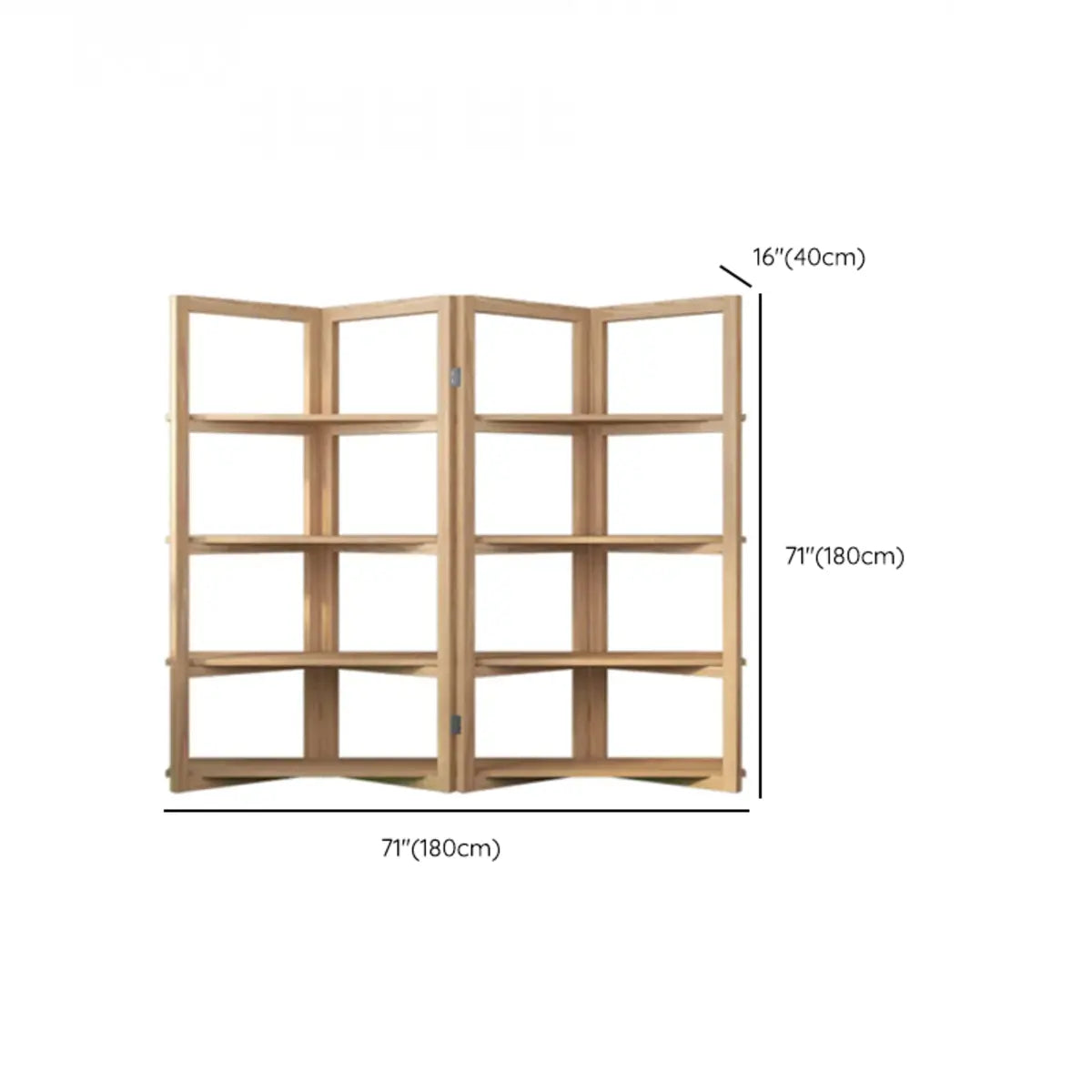 Creative Convertible Wooden Open Wave Display Bookcase Image - 14