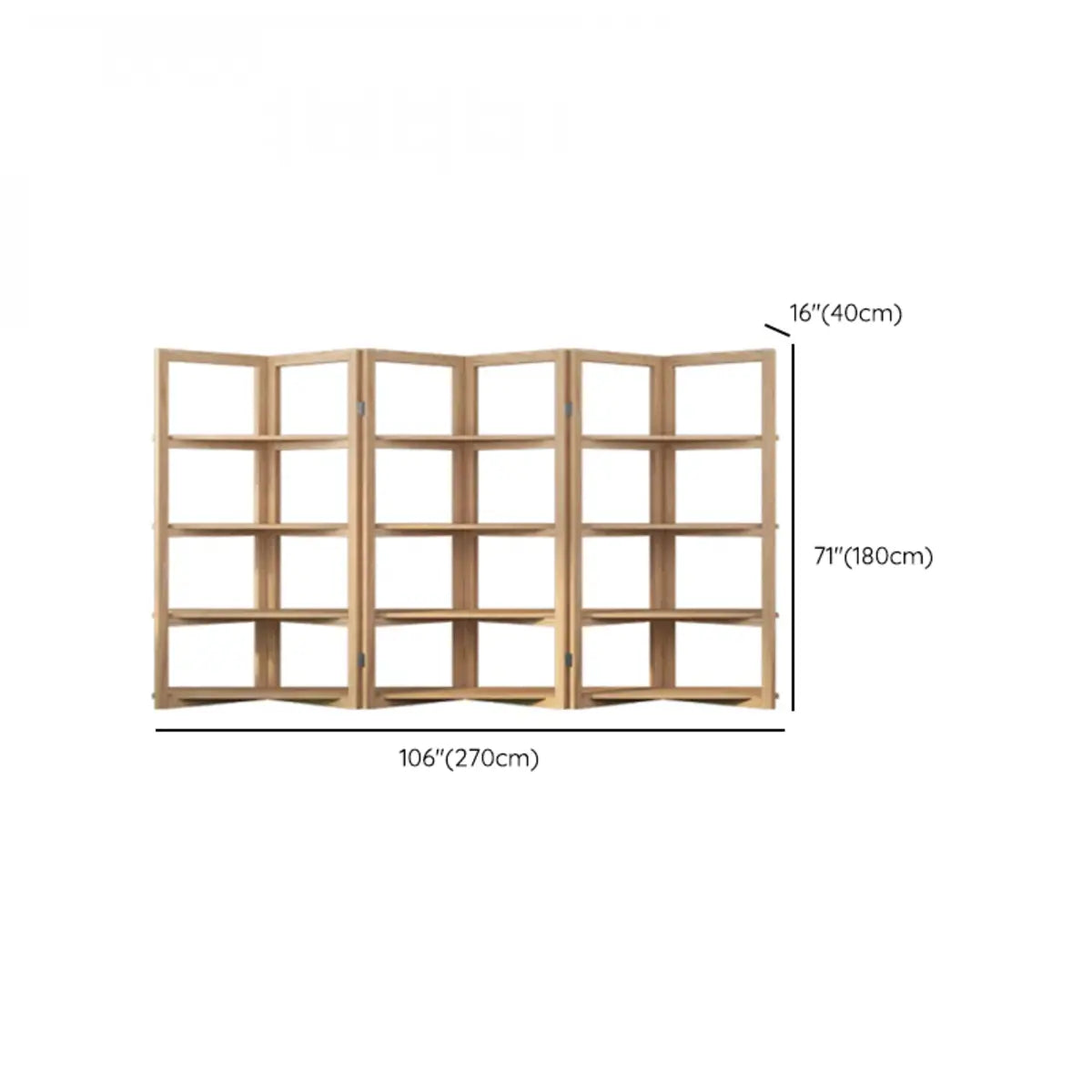 Creative Convertible Wooden Open Wave Display Bookcase Image - 15