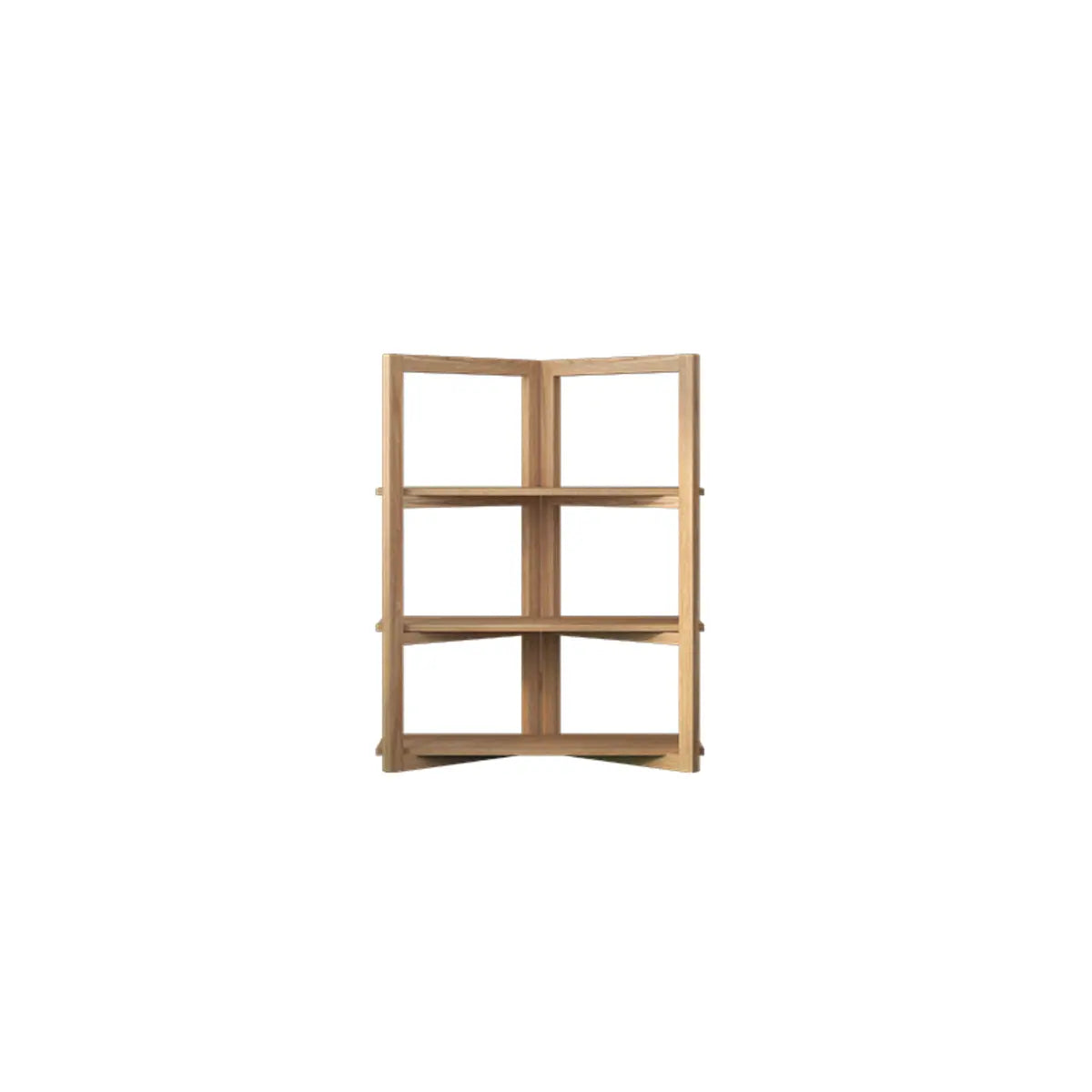 Creative Convertible Wooden Open Wave Display Bookcase Image - 2