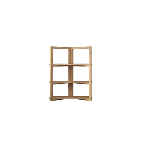 Creative Convertible Wooden Open Wave Display Bookcase Image - 2